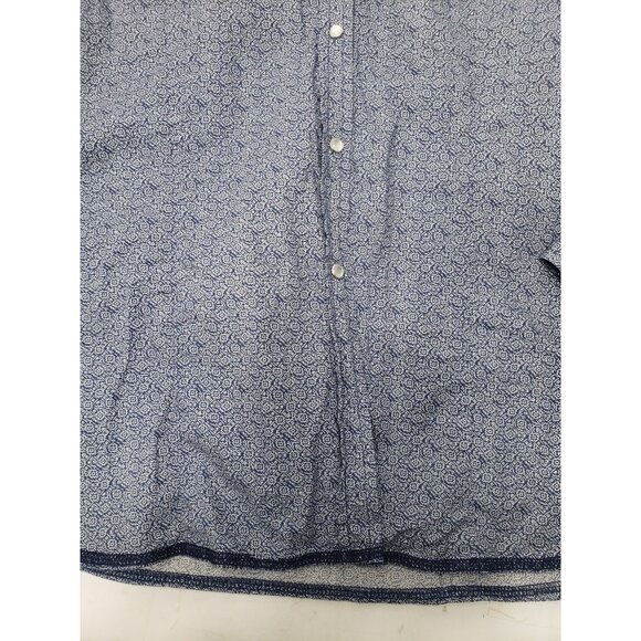 Roper Wear The West Shirt Mens XL Pearl Snap Long Sleeve With Chest Pockets - Picture 3 of 11